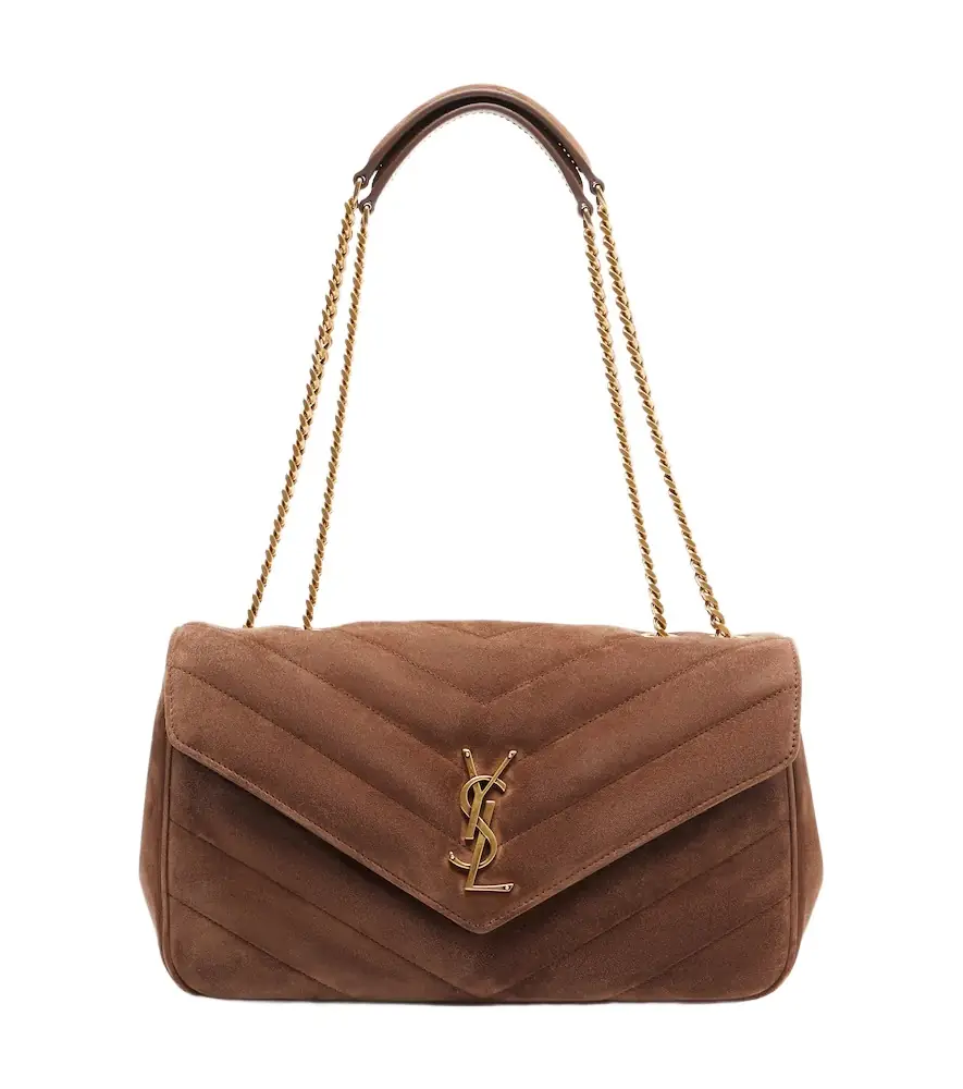 Saint Laurent Loulou Medium suede shoulder bag