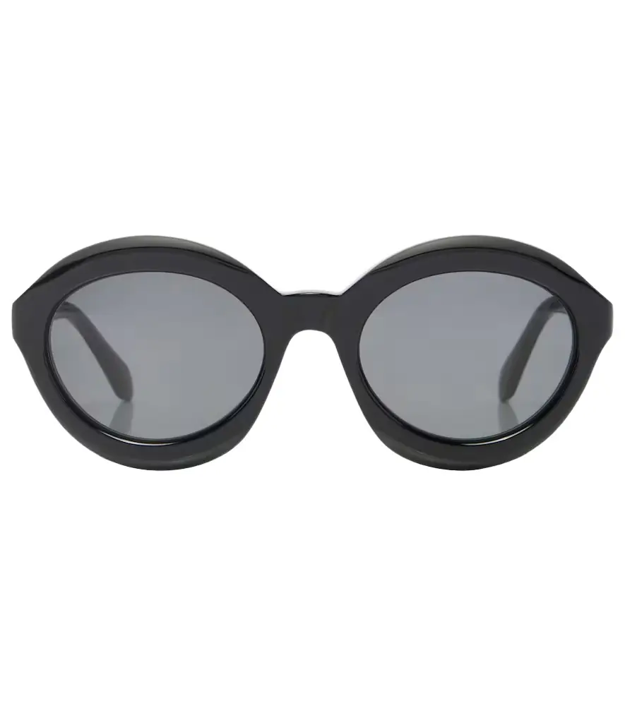 Alaia Alaïa Lettering Logo round sunglasses