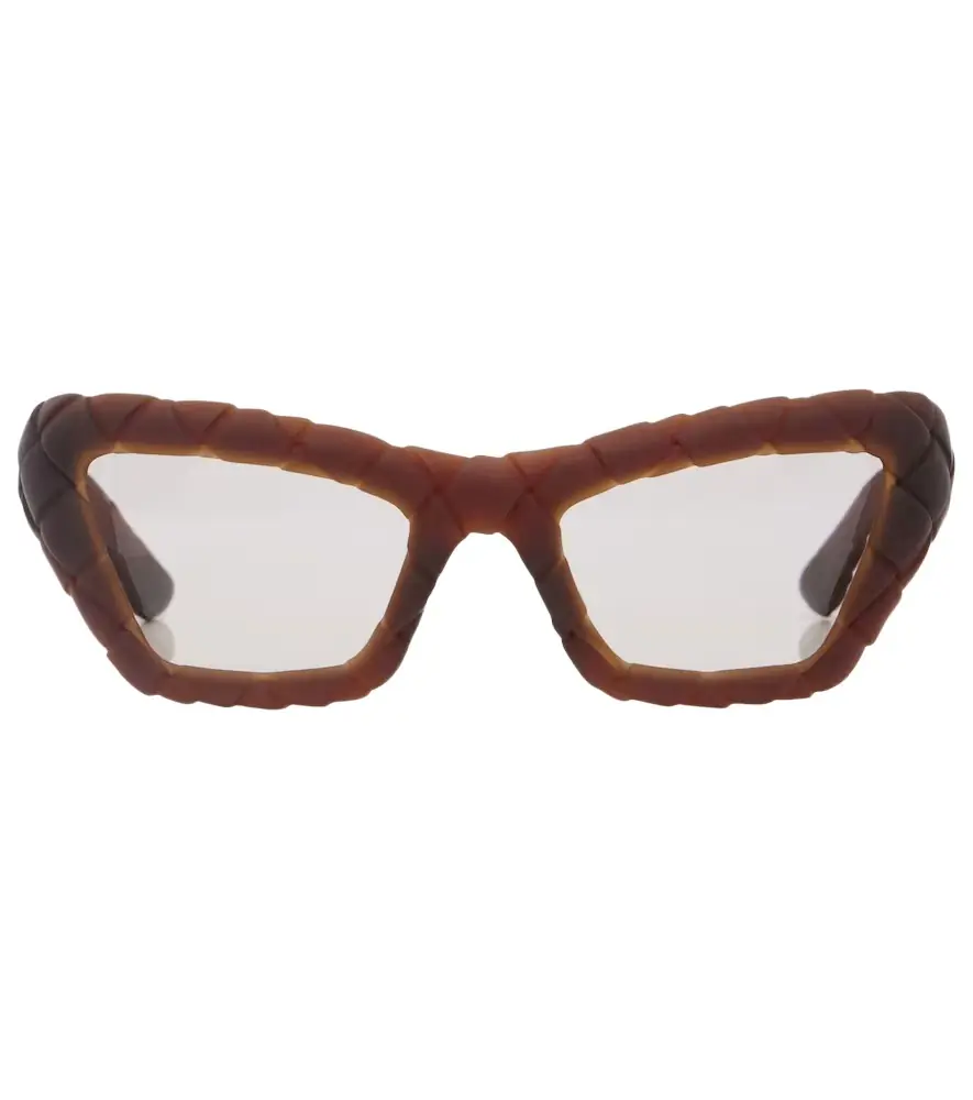 Bottega Veneta Knot Intrecciato cat-eye sunglasses