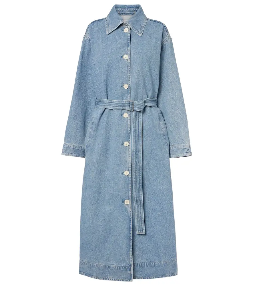 Agolde x Maria McManus denim wrap coat