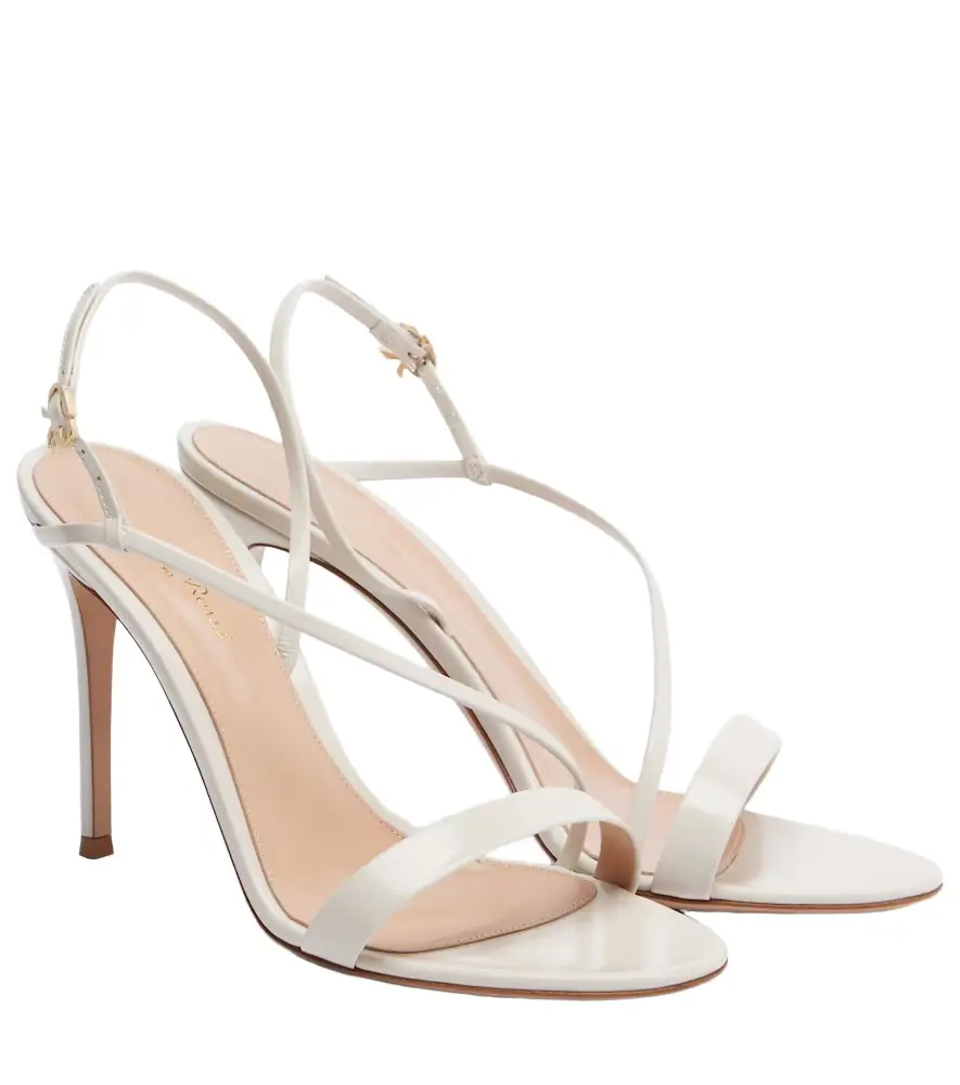 Gianvito Rossi Patent leather slingback sandals