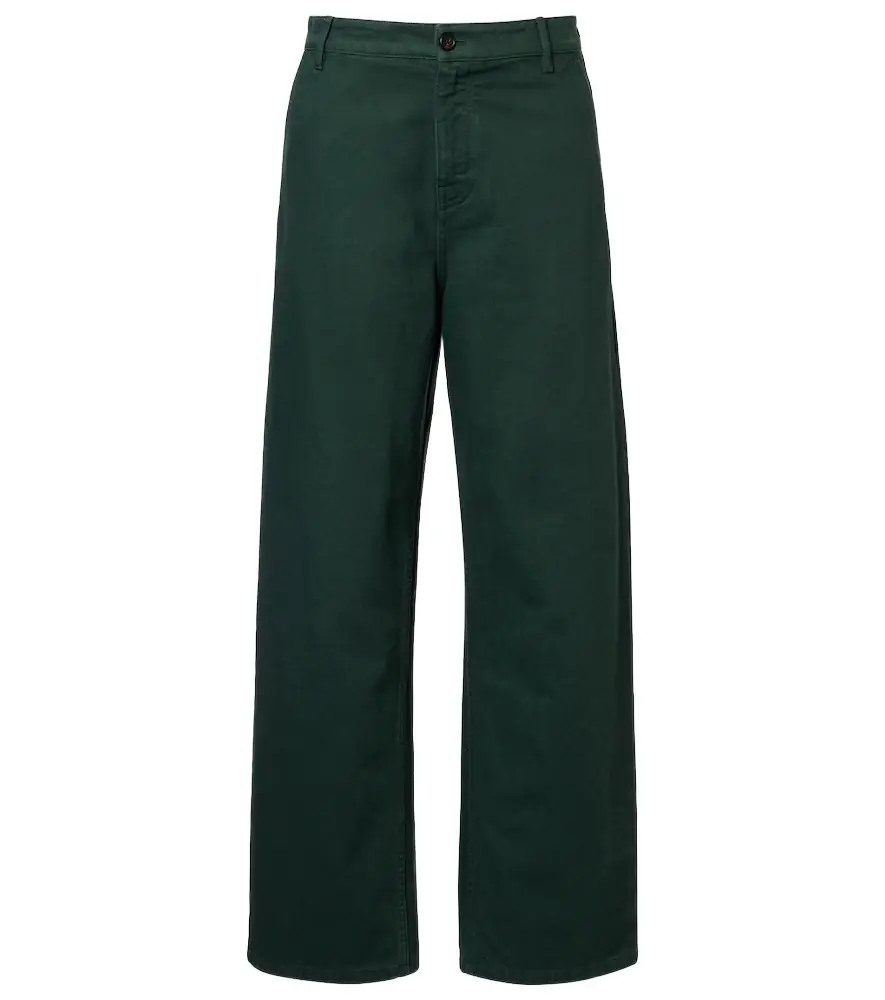 Miu Miu Cotton gabardine straight pants