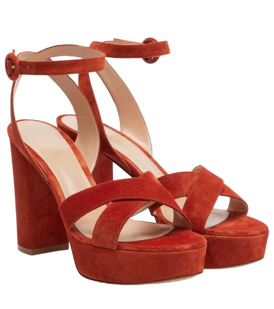 Gianvito Rossi Sabrina suede platform sandals