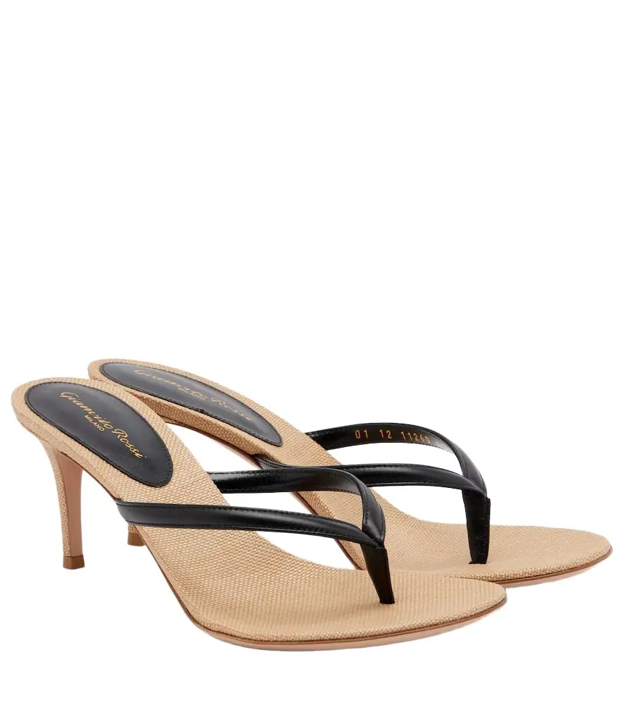 Gianvito Rossi Calypso leather thong sandals