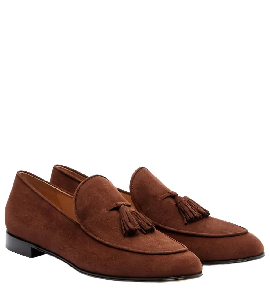 Gianvito Rossi Tasseled suede loafers