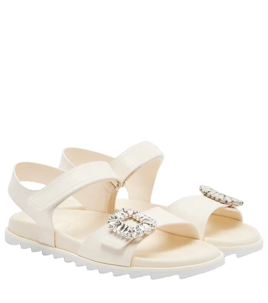 Roger Vivier Slidy Viv' embellished leather sandals