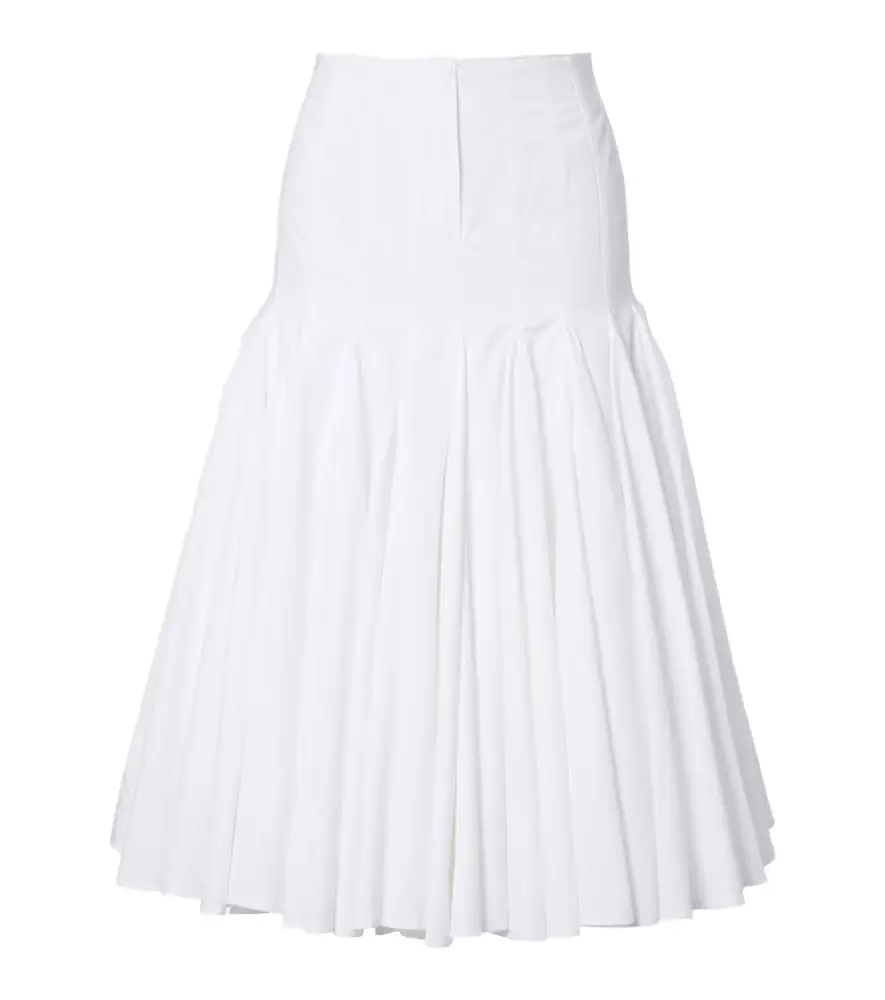 Jacquemus Agave cotton poplin midi skirt