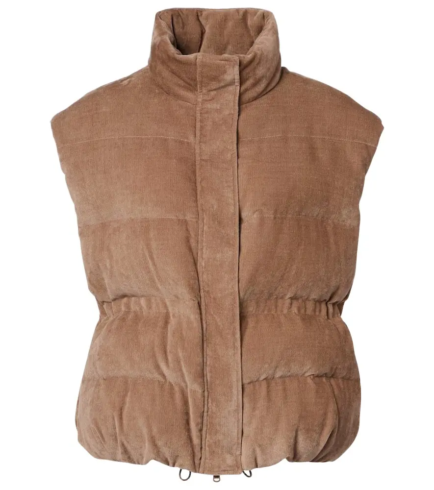 Brunello Cucinelli Monili corduroy down vest
