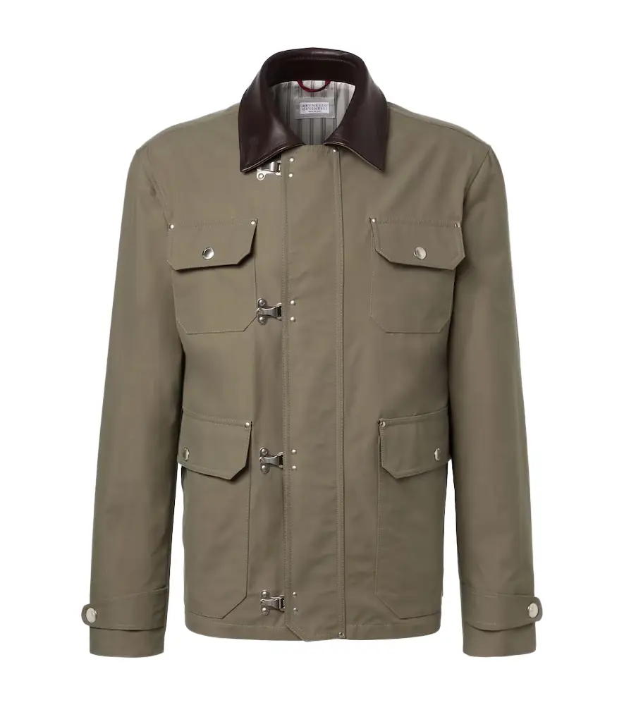 Brunello Cucinelli Cotton-blend gabardine field jacket