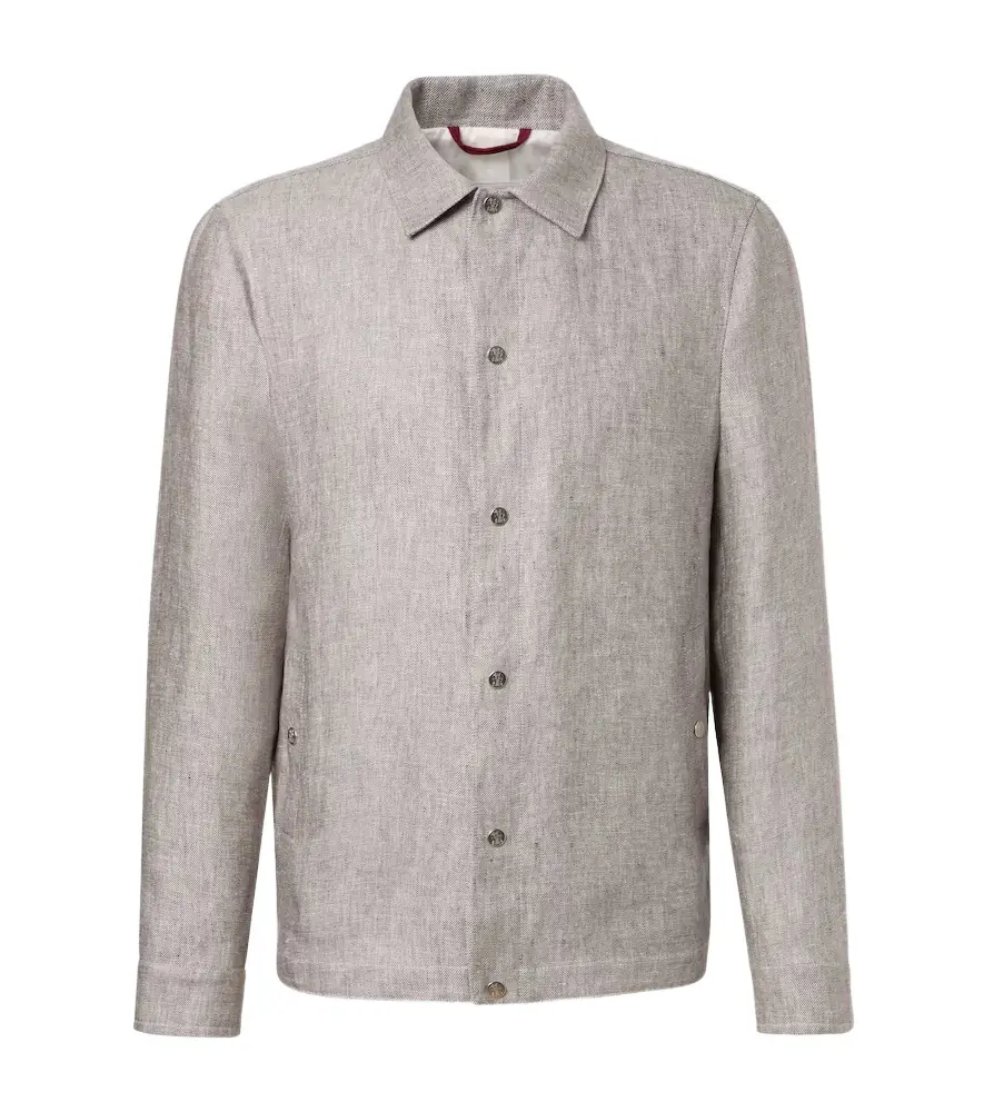 Brunello Cucinelli Hemp and linen overshirt