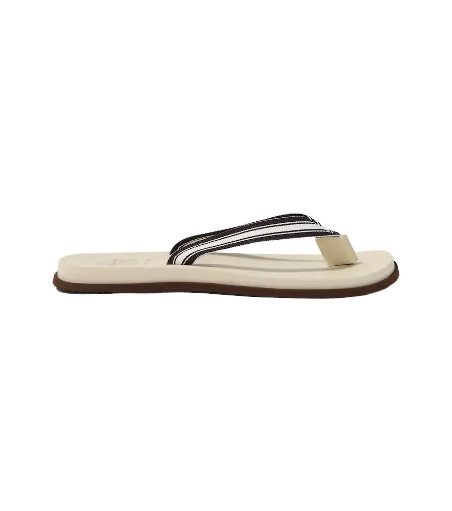Brunello Cucinelli Striped thong sandals - Women's Shoes
