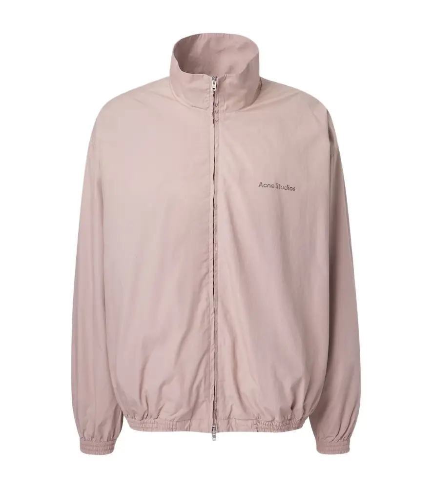 Acne Studios Logo cotton poplin blouson jacket