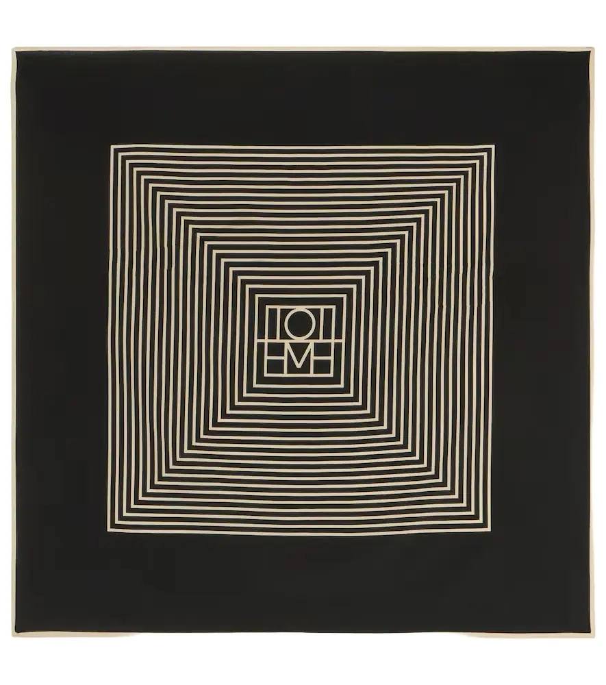 Toteme Printed silk scarf