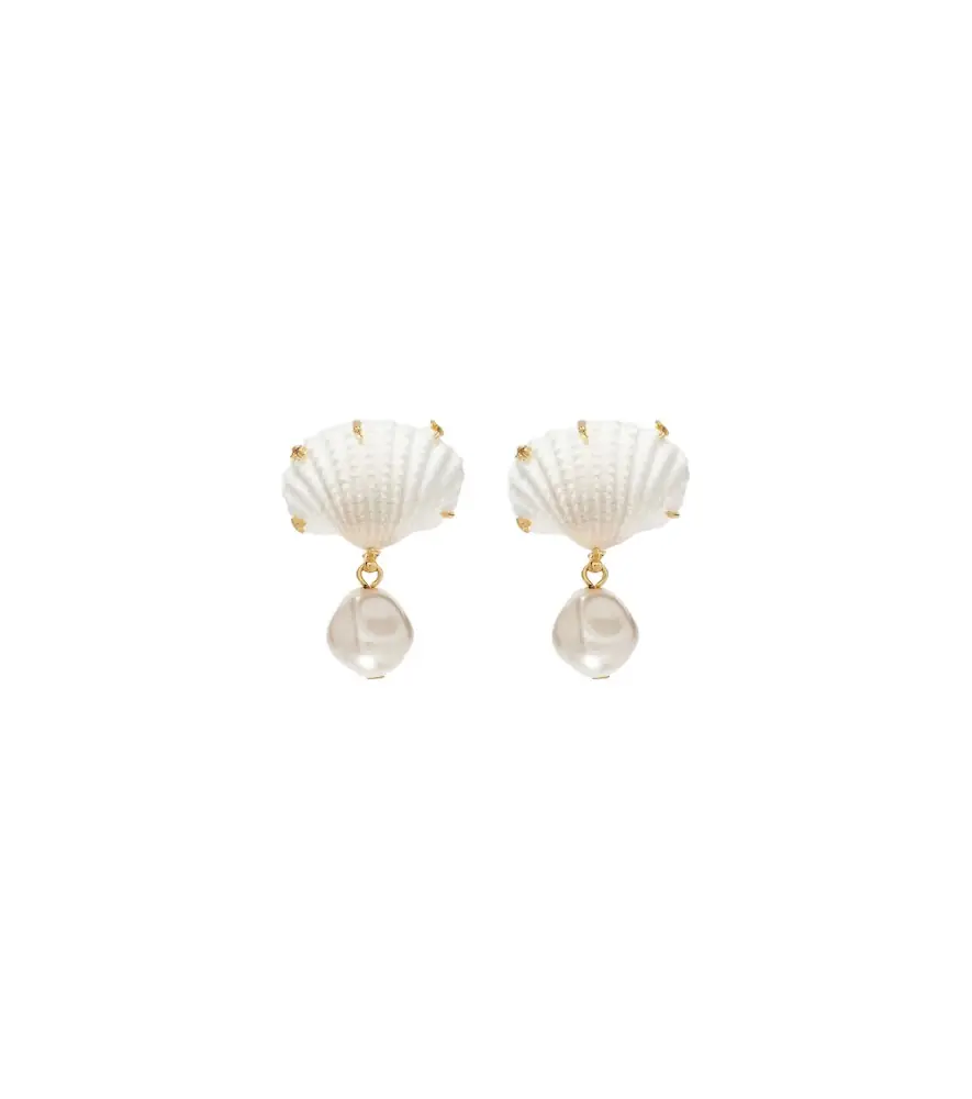 Jennifer Behr Isola faux-pearl drop earrings