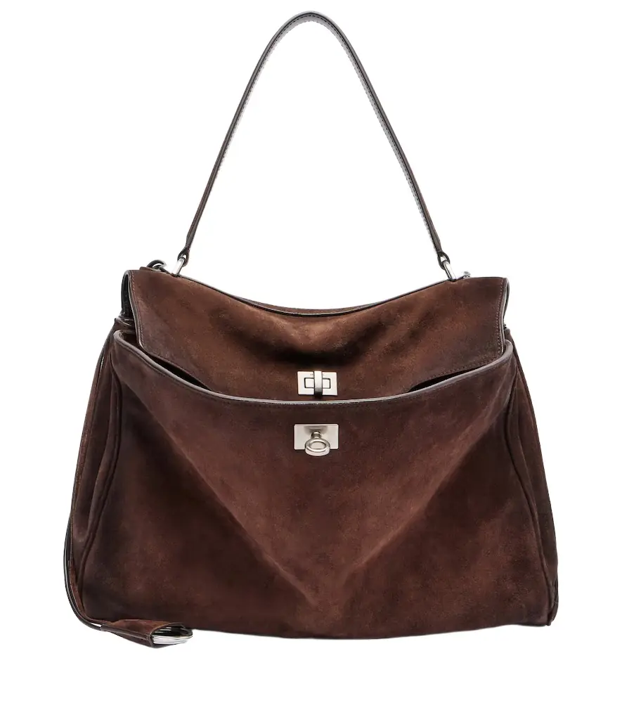 Balenciaga Rodeo Medium suede tote bag