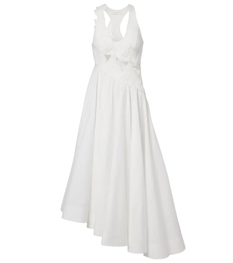 Zimmermann Luna patch-appliqué cotton midi dress