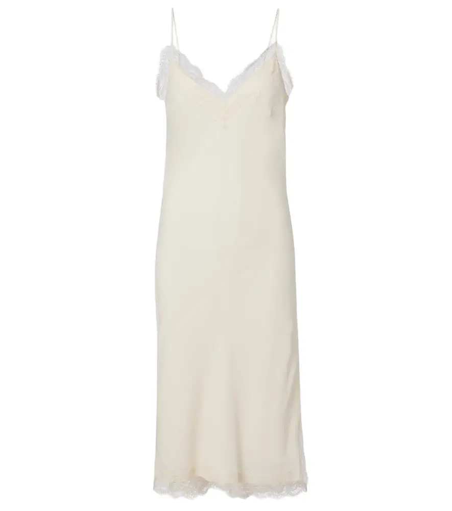 Rohe Róhe Lace-trimmed slip dress