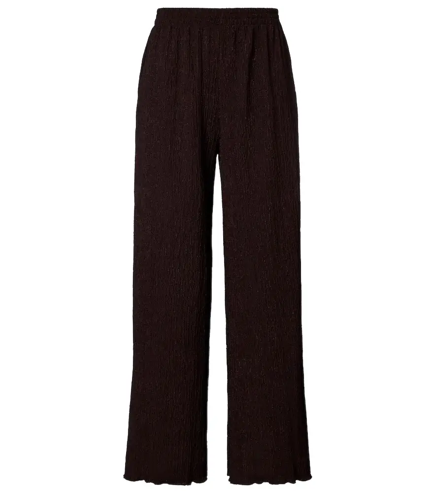 Jade Swim Mika seersucker wide-leg pants