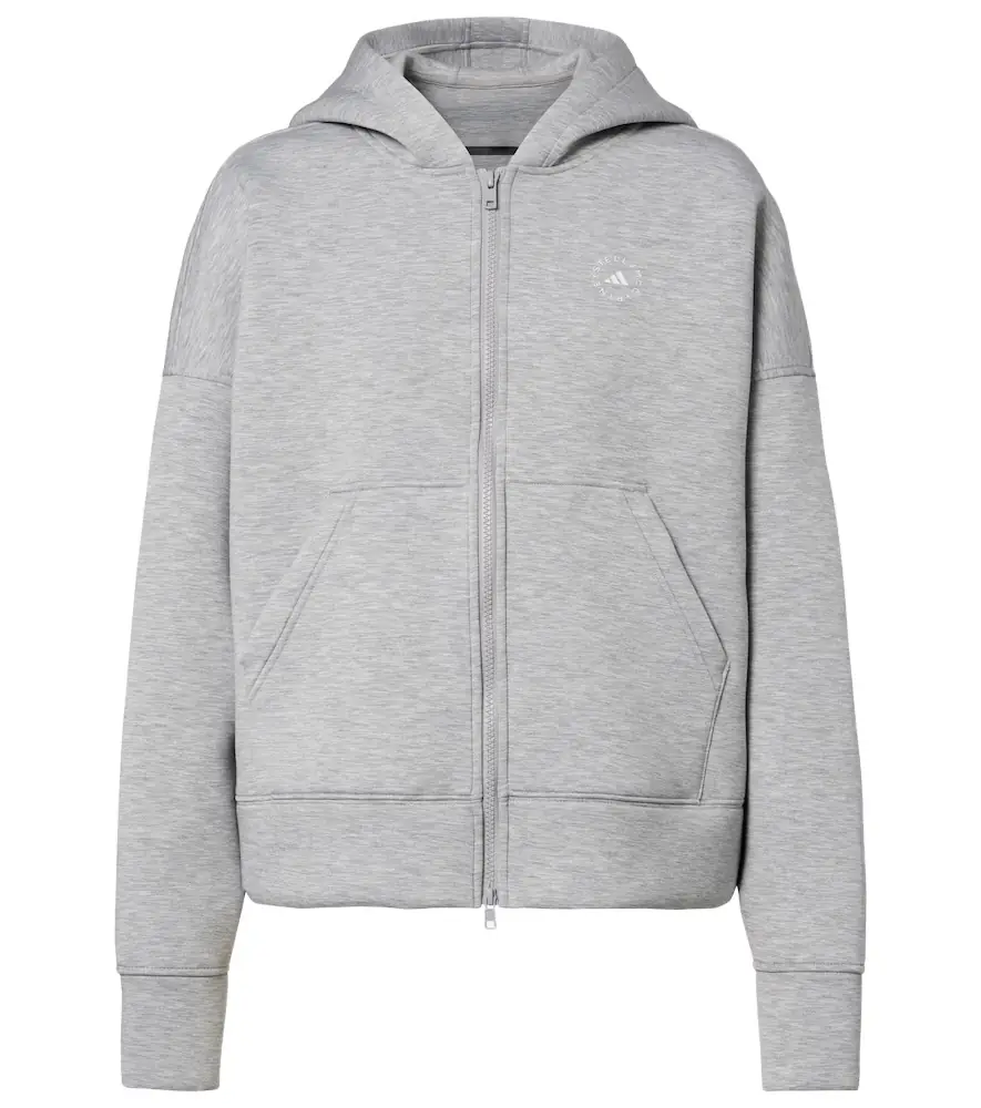 Adidas by Stella McCartney Scuba jersey zip-up hoodie