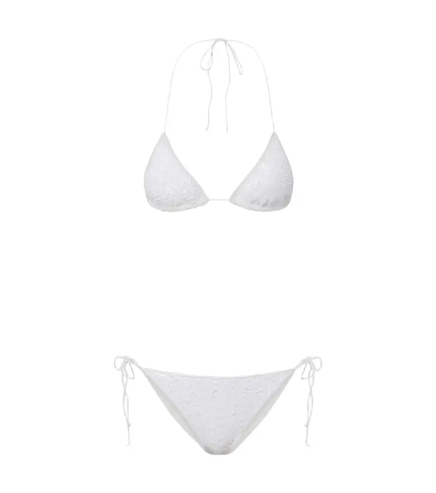 Oseree Oséree Bridal sequined bikini