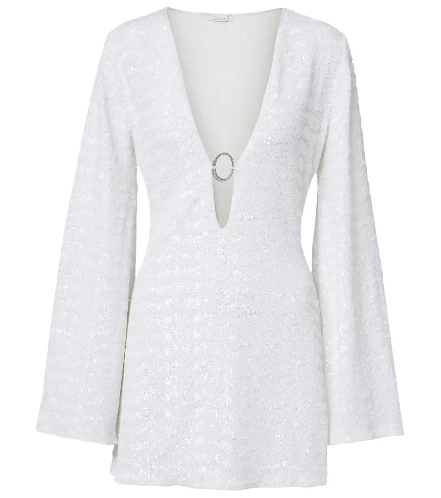 Oseree Oséree Bridal sequined minidress