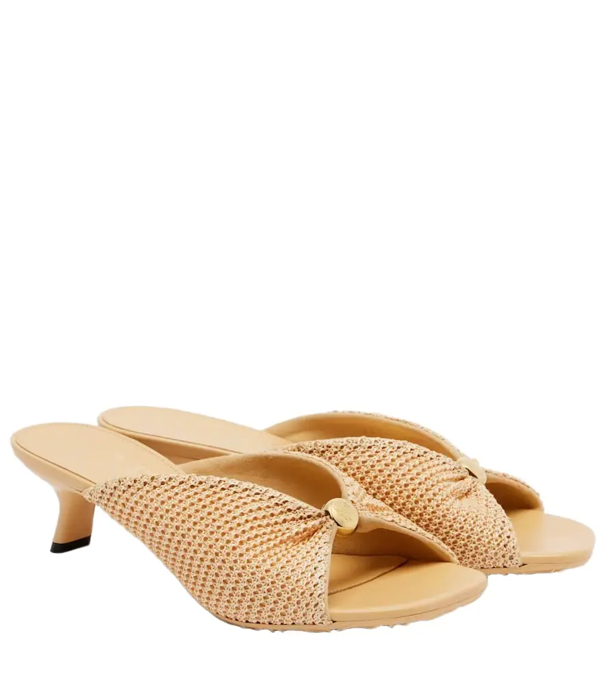 Loewe Paula's Ibiza Pebble Soft mules