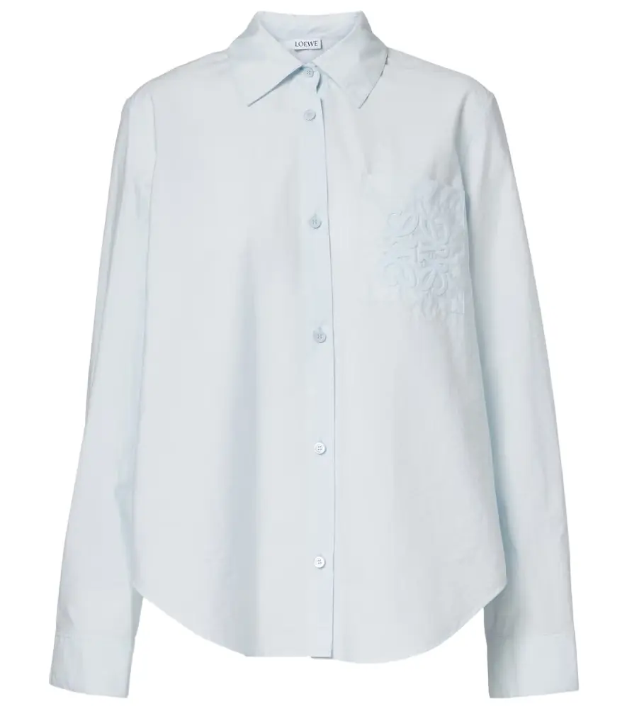Loewe Paula's Ibiza Anagram cotton-blend poplin shirt