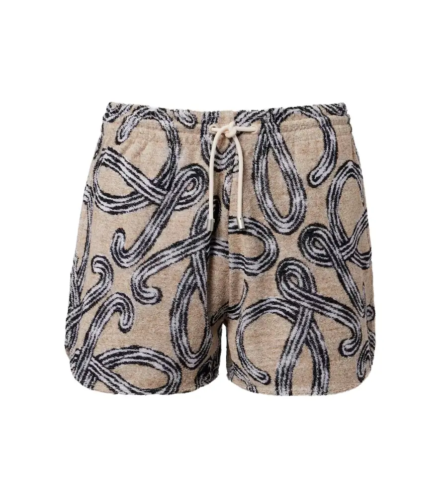 Loewe Paula's Ibiza Anagram cotton-blend shorts