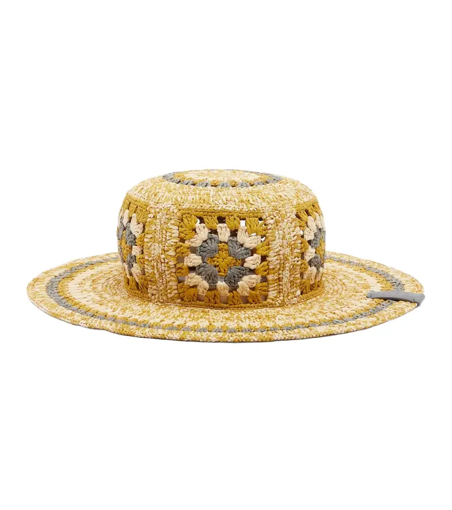 Loewe Paula's Ibiza crochet raffia bucket hat