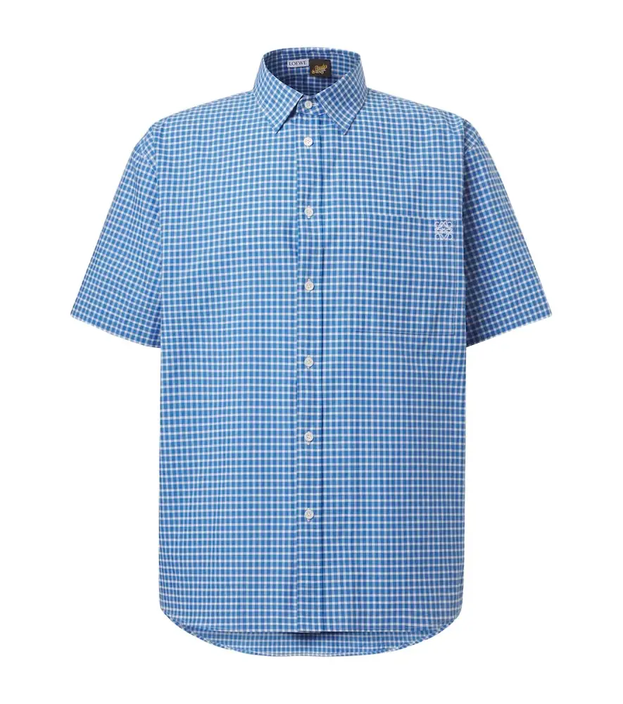 Loewe Paula's Ibiza checked cotton-blend shirt