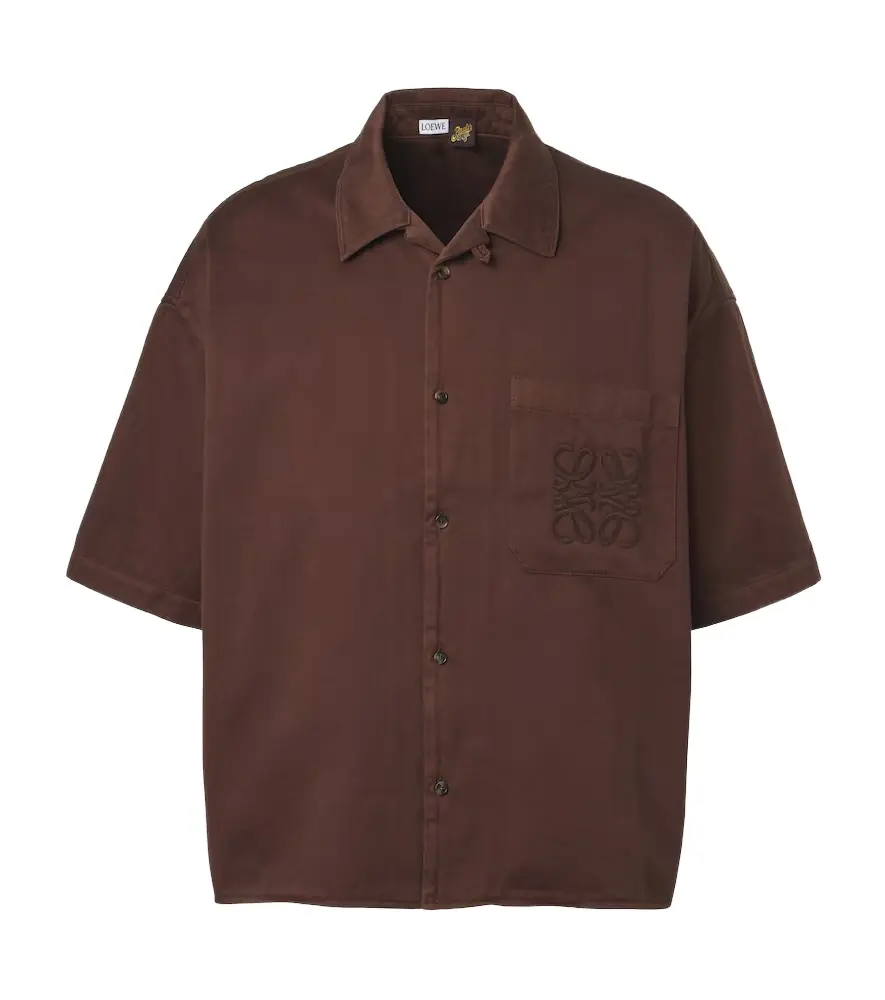 Loewe Paula's Ibiza Anagram cotton-blend shirt
