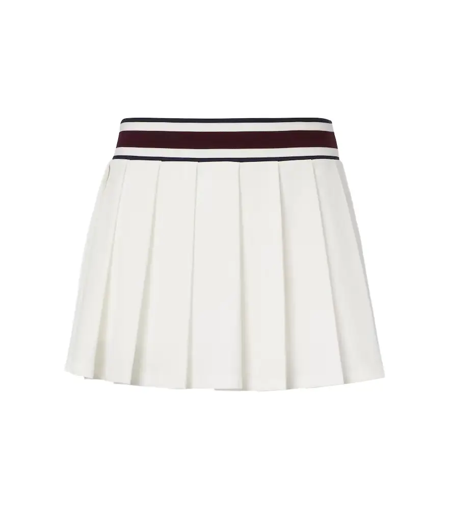 Tory Burch Striped pleated tennis skirt