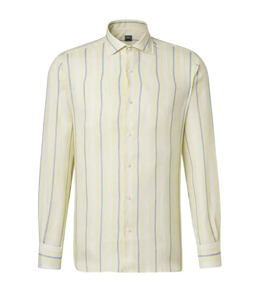 Fedeli Striped linen shirt