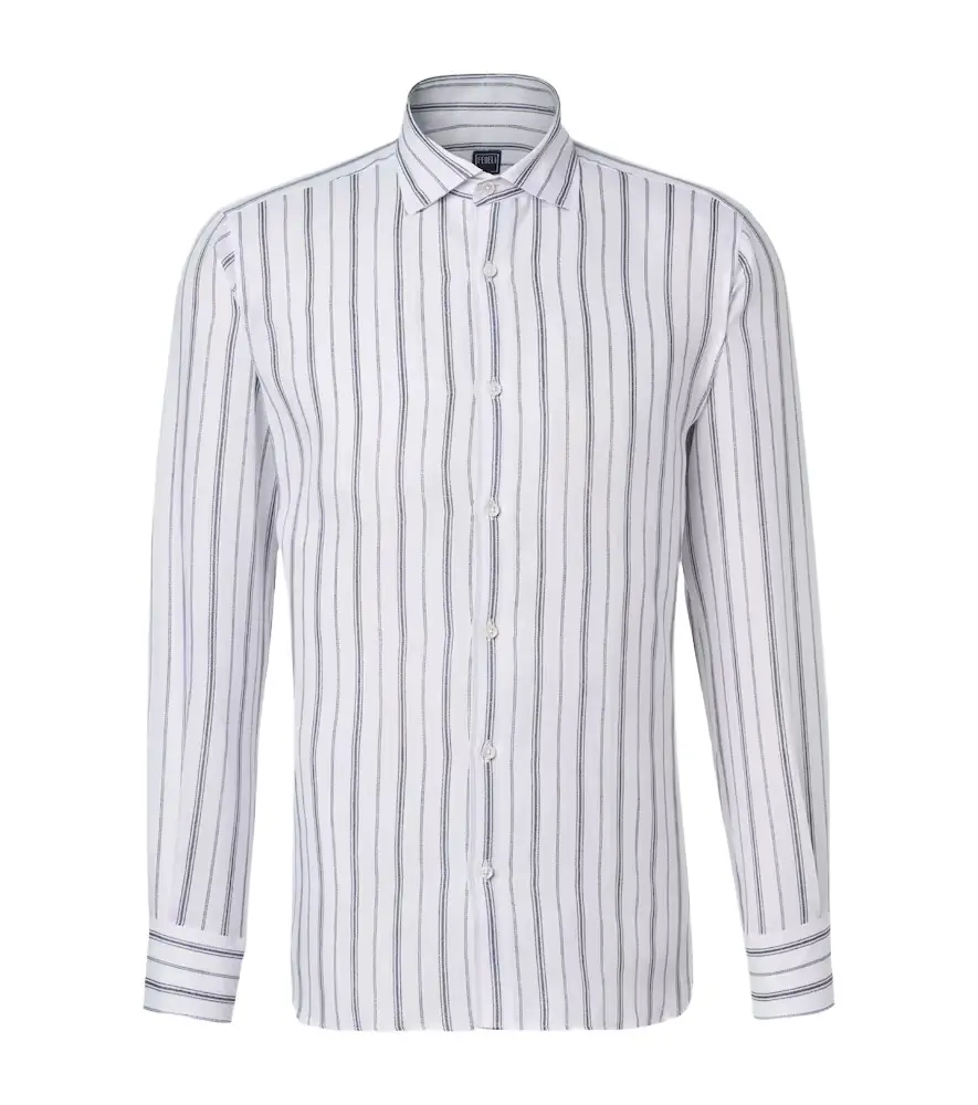 Fedeli Striped linen shirt