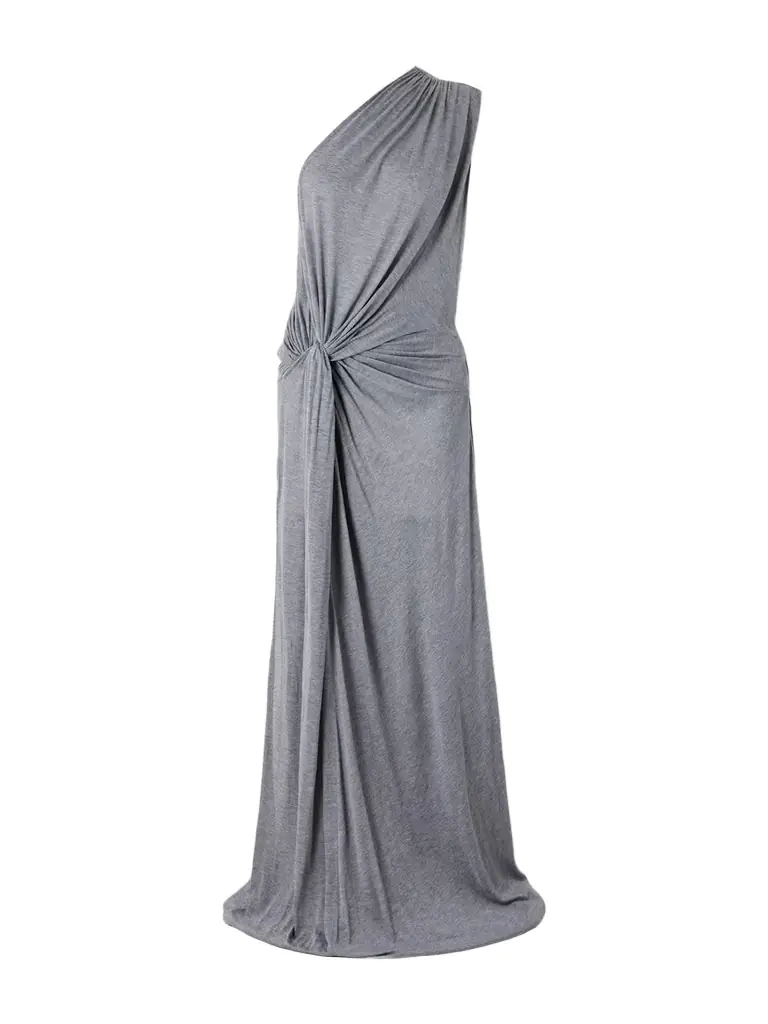 Alex Perry One-shoulder Twist-front Draped Jersey Gown