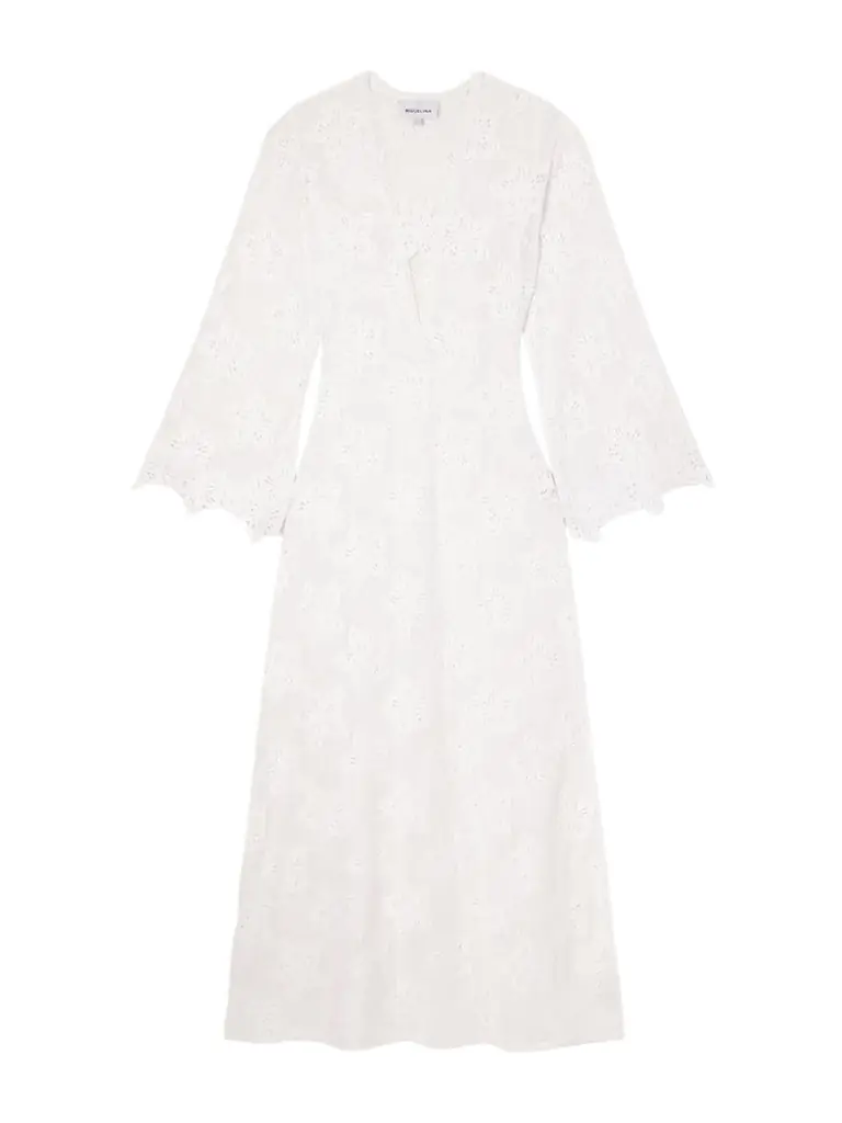 Miguelina Jane Embroidered Cotton Coverup