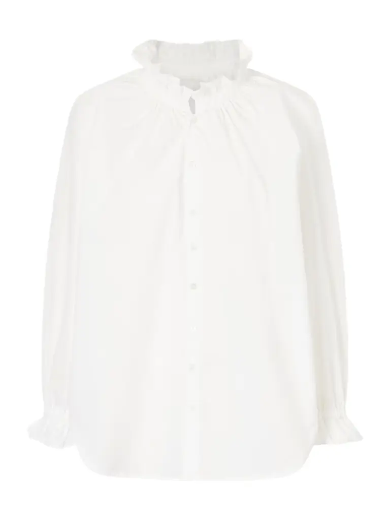 Citizens of Humanity Loretta Ruched Cotton-poplin Shirt
