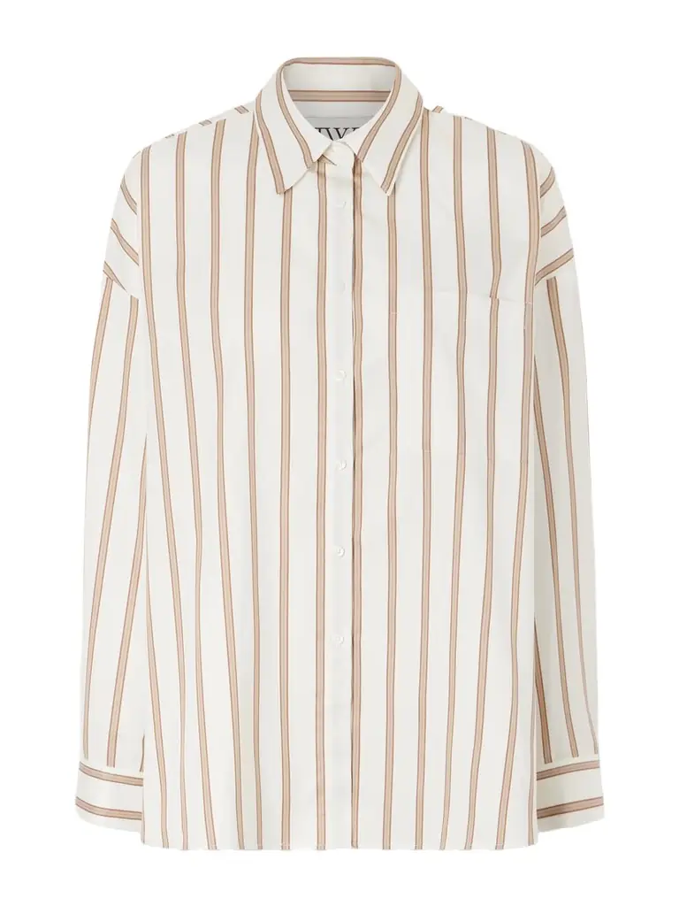 TWP Something Borrowed Striped Cotton-poplin Shirt