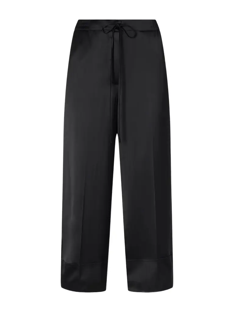 TOTEME Drawstring Wide-leg Satin Pants