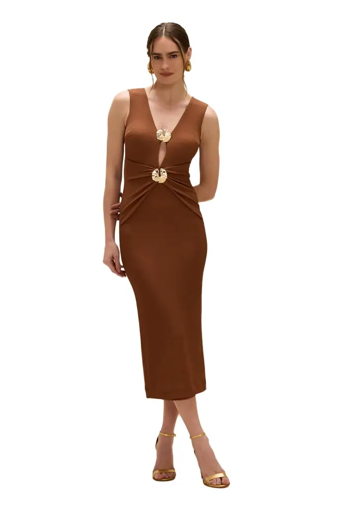PatBo CORA KNIT MIDI DRESS