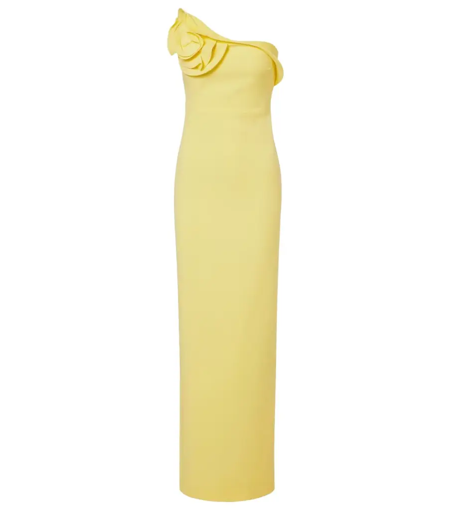Roland Mouret Floral-appliqué gown
