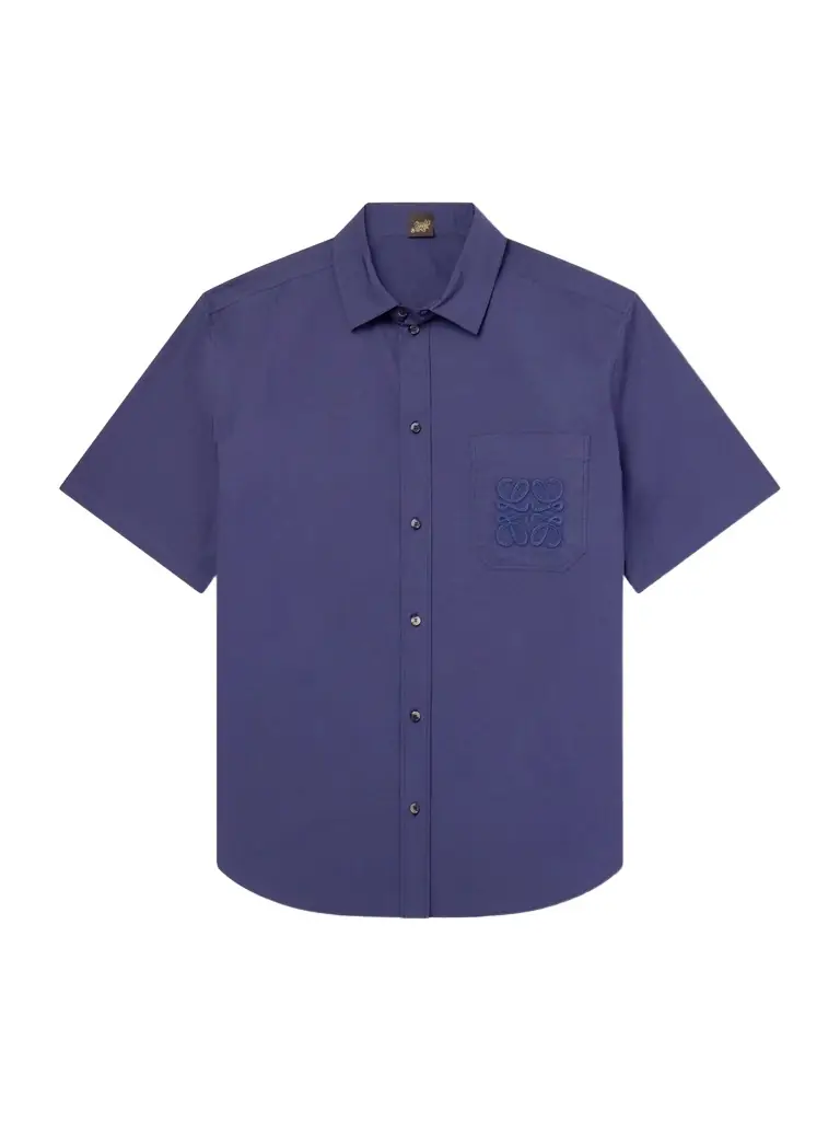 Loewe Paula's Ibiza Logo-Embroidered Cotton-Blend Shirt - Men