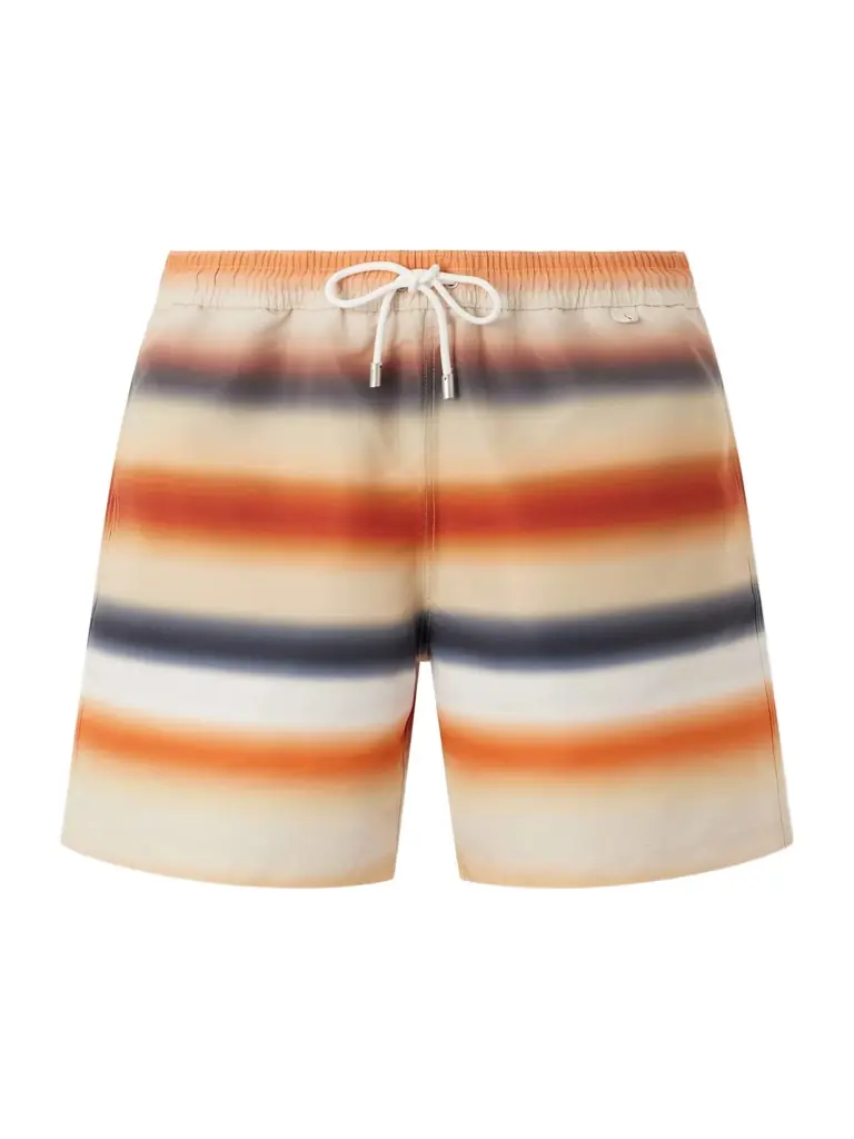 Loewe Paula's Ibiza Straight-Leg Mid-Length Striped Swim Shorts - Men