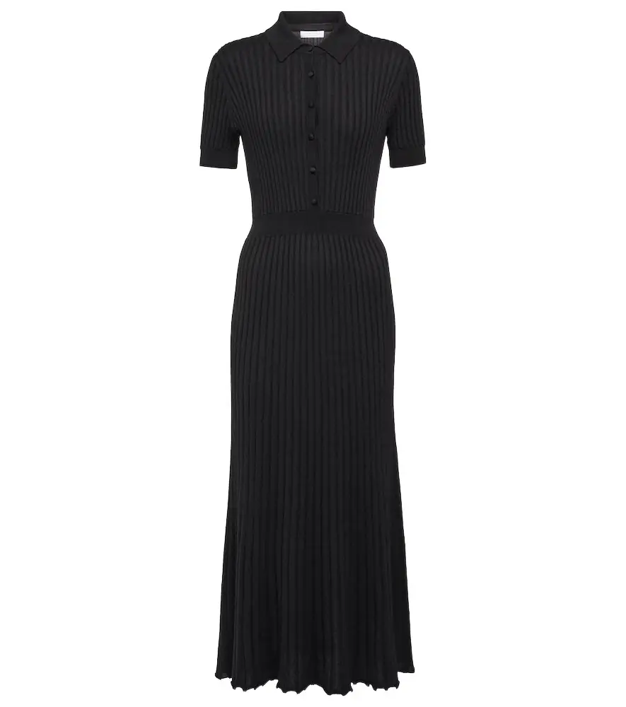 Gabriela Hearst Amor silk and cashmere midi dress