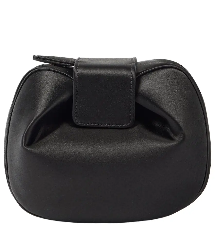 Gabriela Hearst Soft Demi satin clutch