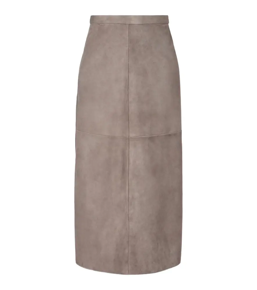 'S Max Mara Suede midi skirt