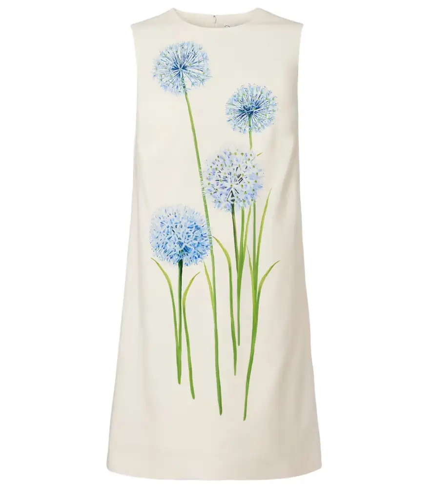Oscar de la Renta Allium wool-blend minidress