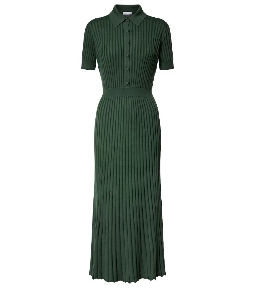 Gabriela Hearst Amor cashmere and silk midi dress