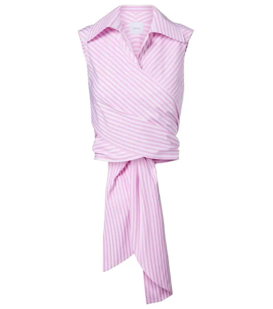 Patou Striped cotton top