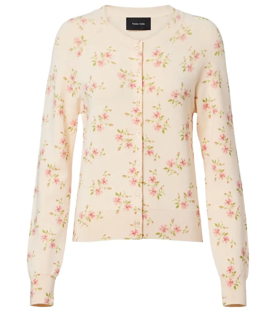 Simone Rocha Floral cardigan